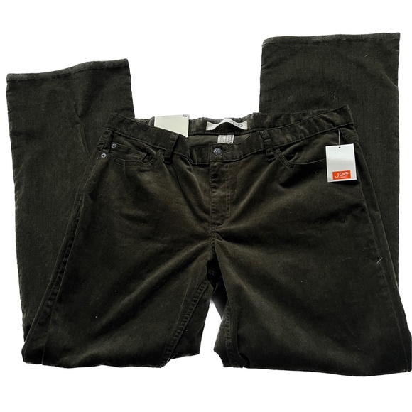 NWT Joe Fresh PANTS Corduroy Dark Green Boot Cut Size 16 Sits Low On Waist NEW - Picture 4 of 7